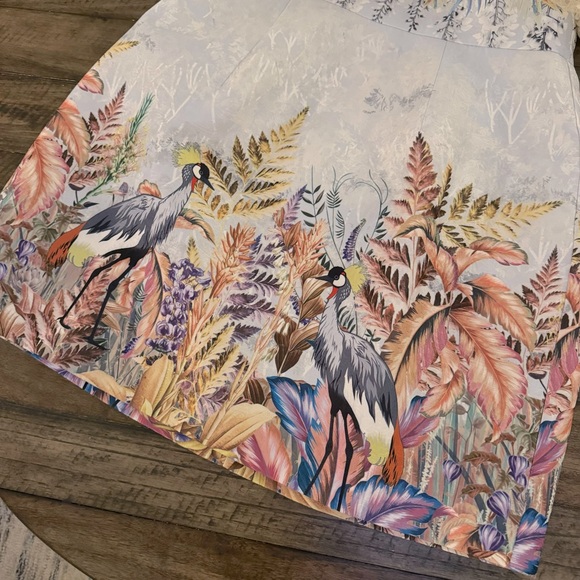 Unique Floral Bird Sequin Dress - Picture 4 of 9